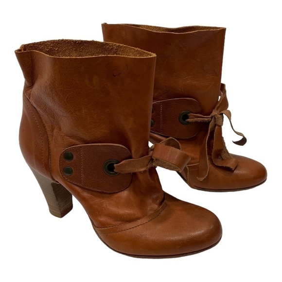 FRU.IT Women's Cognac Leather boots size 36 US 5.5 made in Italy - Picture 13 of 17